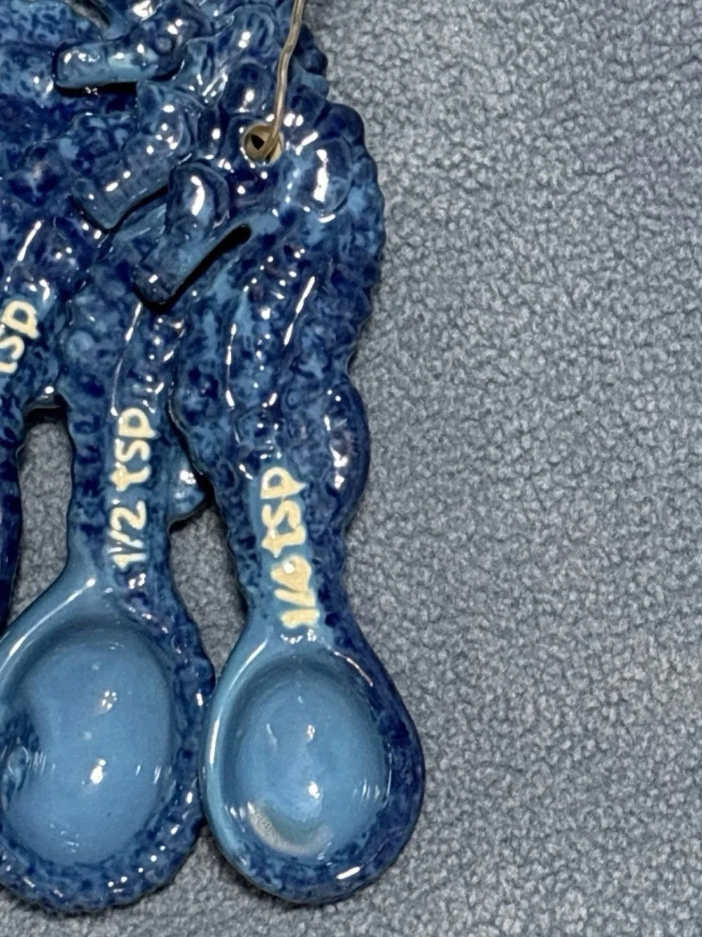 Blue Seahorse Ceramic Measuring Spoon Set